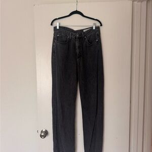rag & bone Black Straight Jeans